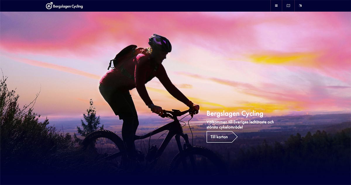 Bergslagen Cycling webbsida